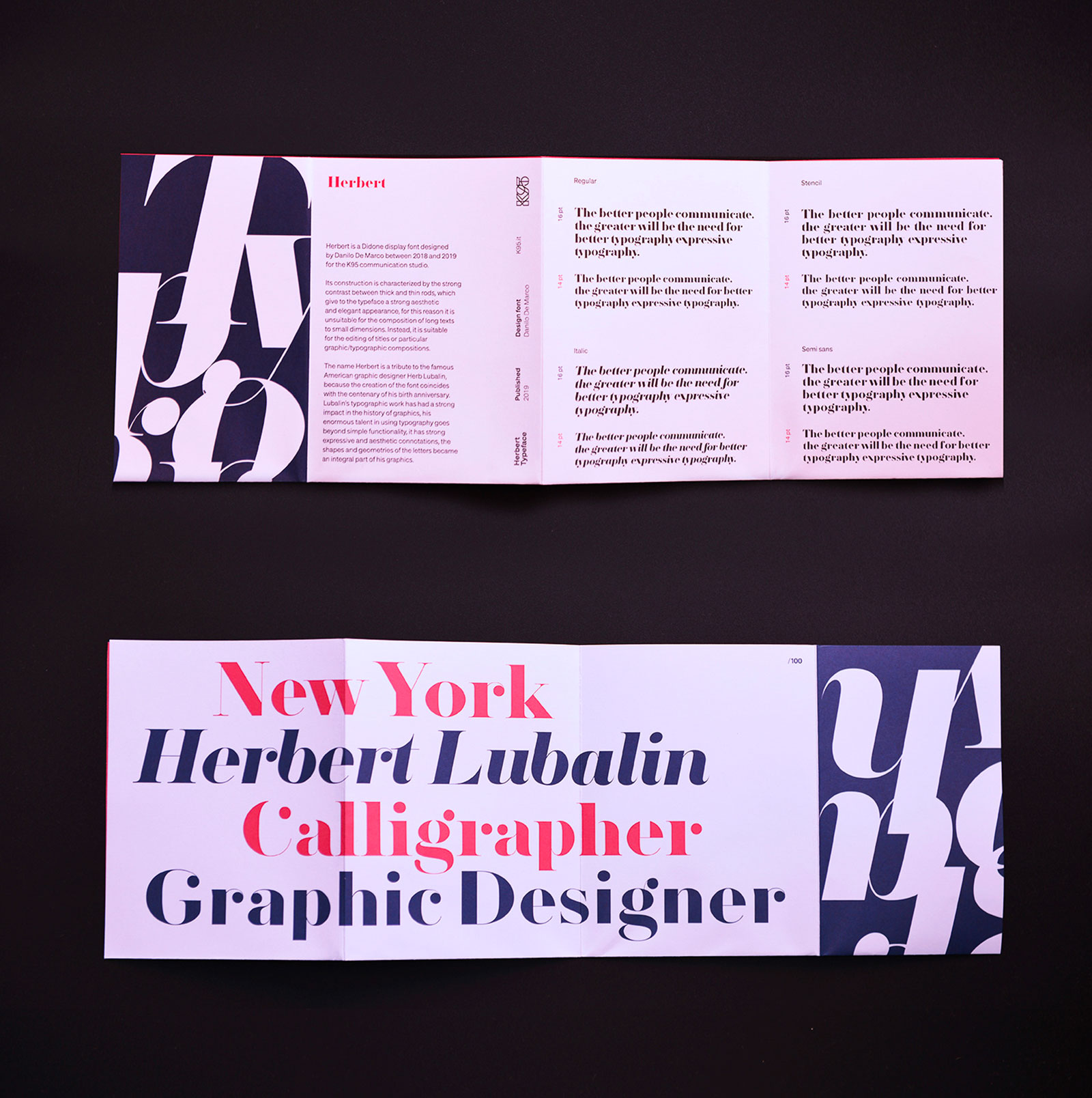 Herbert Typeface - Specimen open