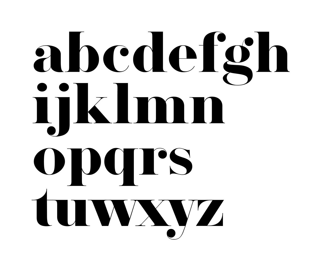 Herbert Typeface - Letters